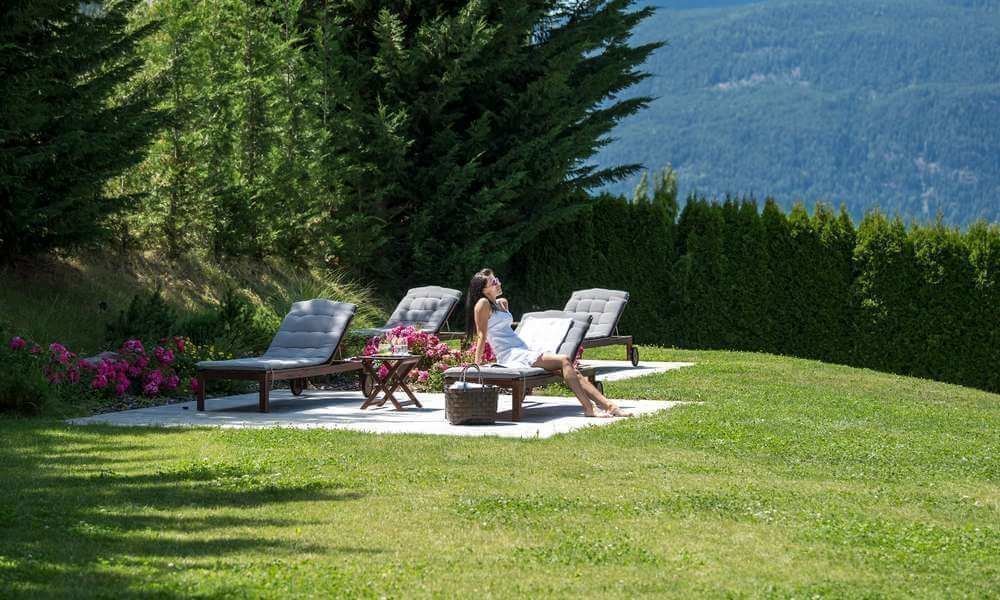 Where can you soak up the sun in an alpine holiday?