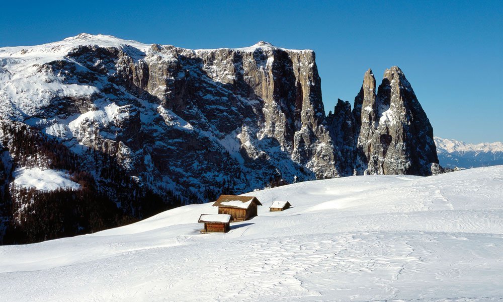 Weltberühmte Berge in den Ferien in den Dolomiten hautnah sehen