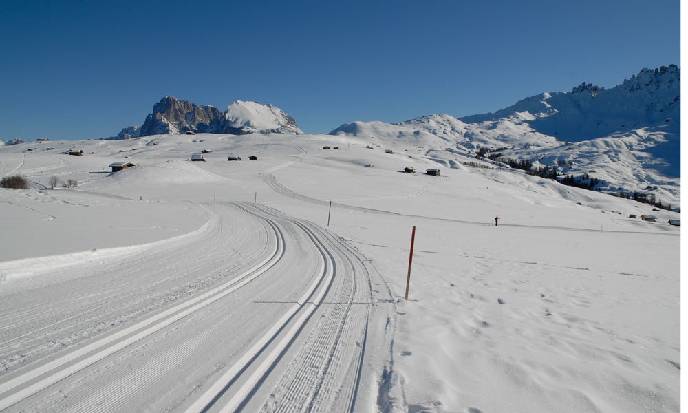 Il fondo sull'Alpe di Siusi: un vero paradiso per gli sportivi